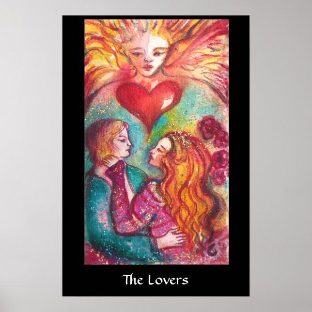 PÓSTER TAROTS DAS SOMBRAS PERDIDAS / OS AMANTES (Frente)