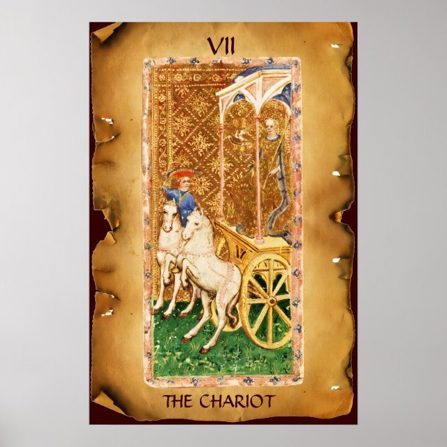 POSTER TAROTS RENAISSANCE ANTIGOS 7 / O CARRO (Frente)