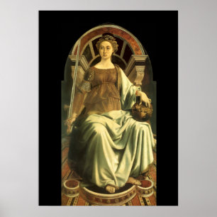 PÓSTER TAROTS RENASCENTISTAS ANTIGOS 8 / JUSTIÇA
