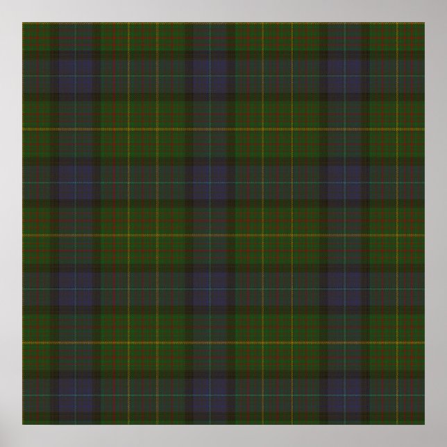 Póster Tartan do Estado da Califórnia (Frente)