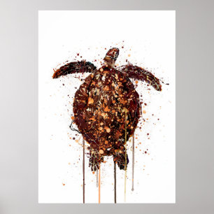 Poster Tartaruga Criatura Marinha