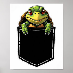 Poster Tartaruga Cuta Na Fábrica C Do Dia de as Bruxas en