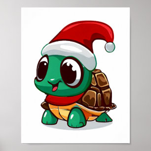 Poster Tartaruga de Natal