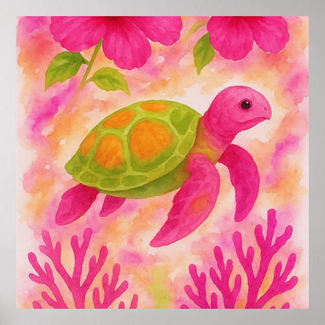 Poster Tartaruga marinha (Frente)