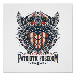 Póster Tartaruga Marinha Patriota
