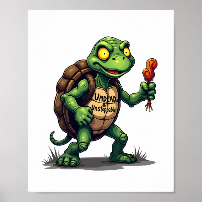 Poster Tartaruga Zumbi (Frente)