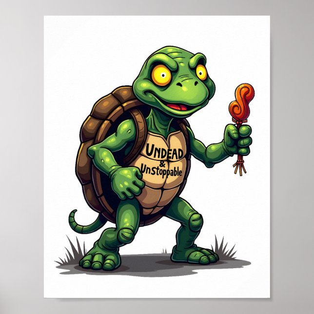 Poster Tartaruga Zumbi (Frente)