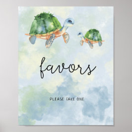 Poster Tartarugas marinhas - Cartaz de Lembranças