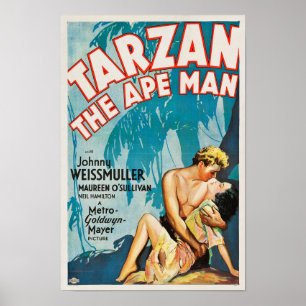 Poster Tarzan o homem do macaco - cartaz cinematográfico