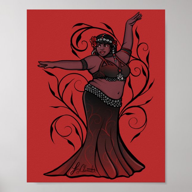 Poster Tasha Red Belly Dancer (Frente)