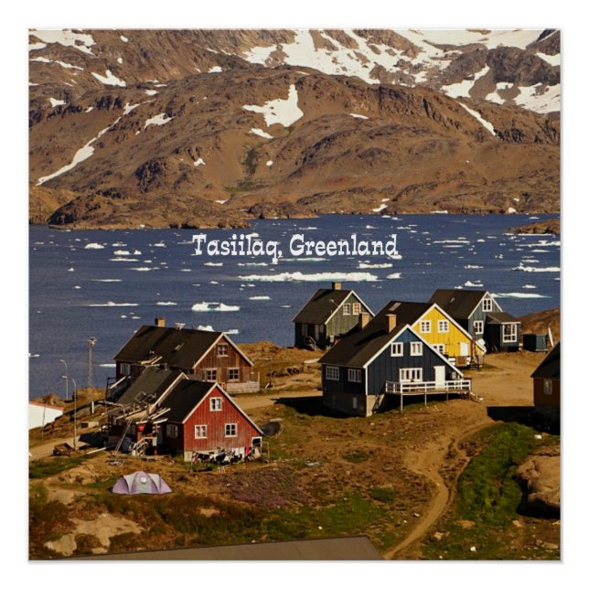 Póster Tasiilaq, Gronelândia (Frente)