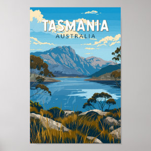Poster Tasmânia Austrália - Viagem Art Vintage