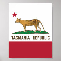 Tasmânia República da tilacina Bandeira da Tasmâni