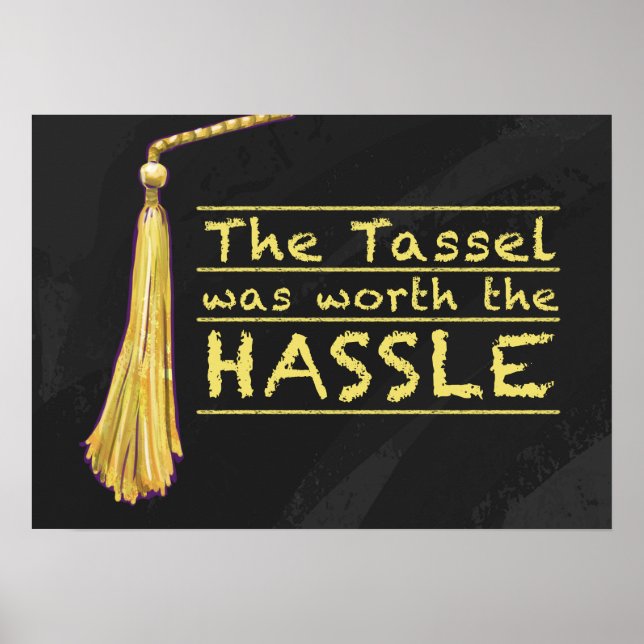 Póster Tassel Hassle Dourado (Frente)