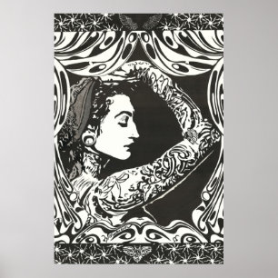 Póster Tatooed Gypsy Mulher