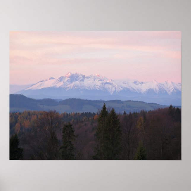 Poster Tatras, forma Beschild (Frente)