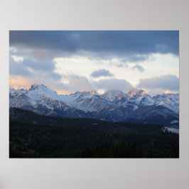 Poster Tatras nas nuvens