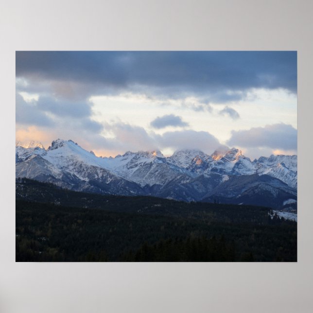Poster Tatras nas nuvens (Frente)