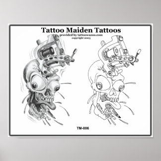 Póster Tattoo Maiden Tattoo
