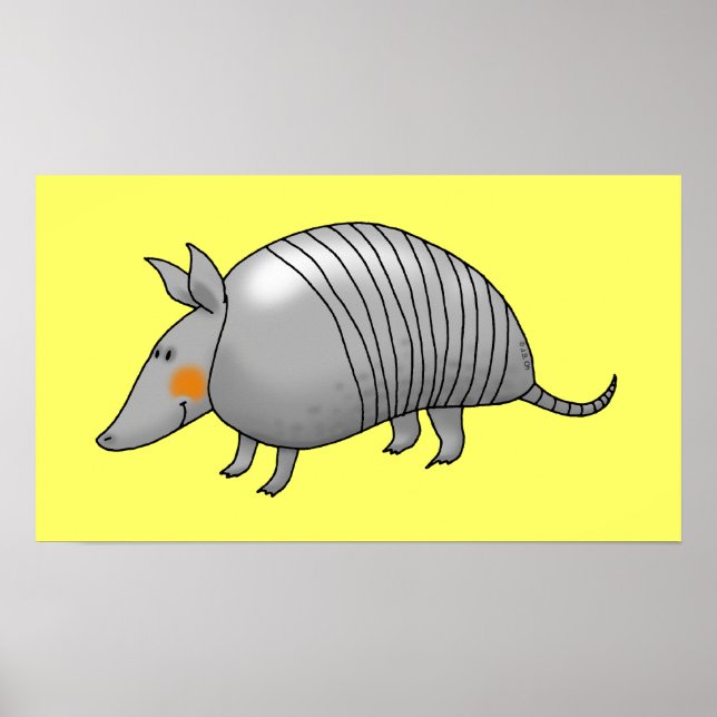 Póster Tatu-branco (Frente)