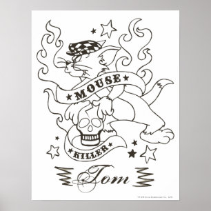 Poster Tatuagem 1 do assassino do rato de Tom