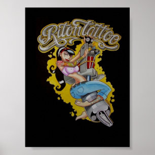 Poster tatuagem da senhora
