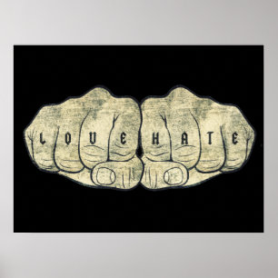 Poster Tatuagem de amor e ódio
