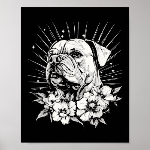Poster Tatuagem do Estilo de Retrô do Cão-Grande