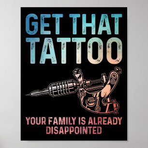 Poster Tatuagem Engraçada Arte Para Homens Mulheres Tatua
