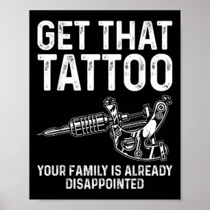 Poster Tatuagem Engraçada Arte Para Homens Mulheres Tatua