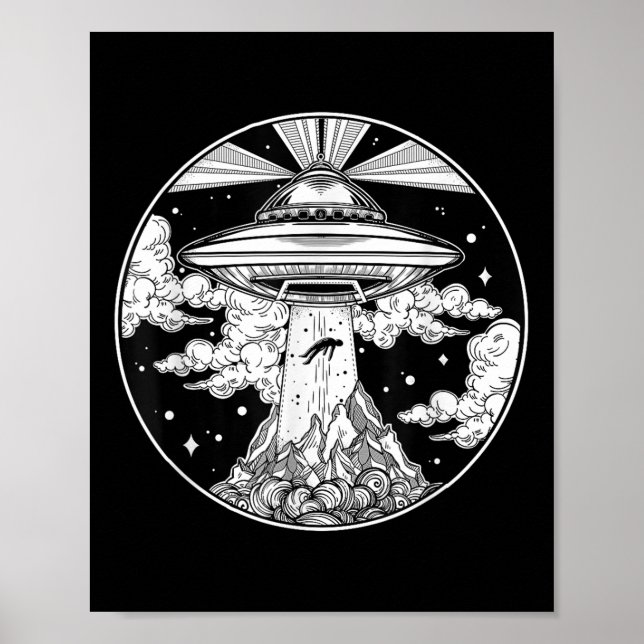 Poster Tatuagem no Espaço alienígena - Ufo 51 Área Roswel (Frente)