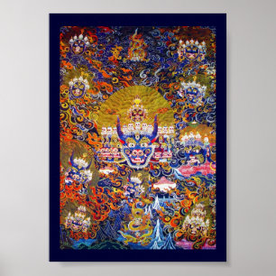 Poster Tatuagem oriental legal do deus da morte de