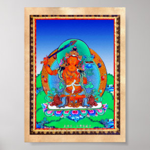 Póster Tatuagem tibetano oriental legal Manjusri do