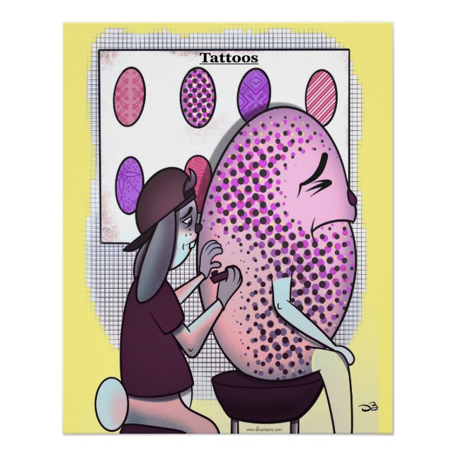 Póster Tatuagens no Ovo de Páscoa (Frente)