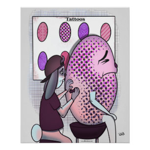 Póster Tatuagens no Ovo de Páscoa