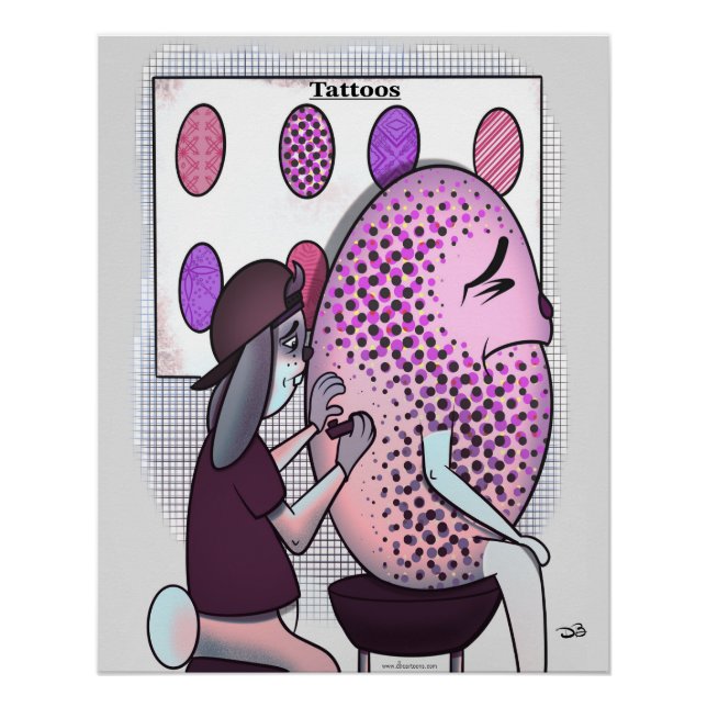 Póster Tatuagens no Ovo de Páscoa (Frente)