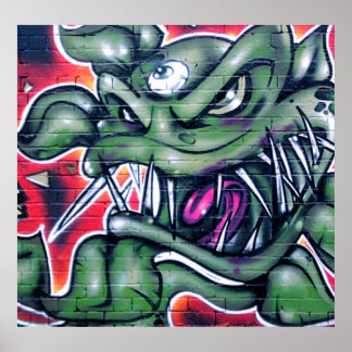 Póster Tauriano - Planta de pintura de grafite de Spray