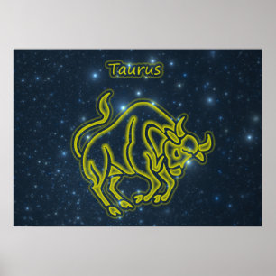 Póster Taurus brilhante