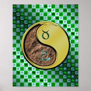 Poster Taurus e Cobra de metal