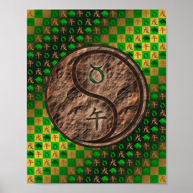 Poster Taurus & Earth Horse (Frente)