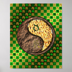 Poster Taurus & Fire Dragon