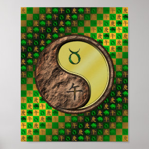 Poster Taurus & Metal Horse