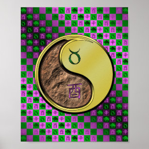 Poster Taurus & Metal Rooster