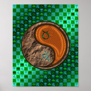 Poster Taurus & Wood Dog