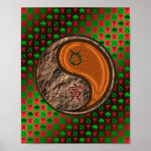 Poster Taurus & Wood Tiger