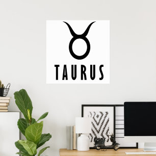 Poster Taurus zodiac