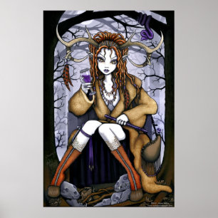 Poster "Tawny" de Fae do espírito da natureza de