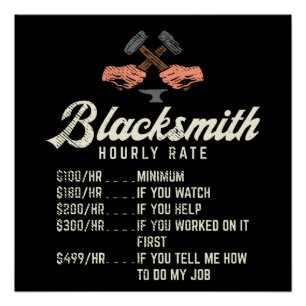 Póster Taxa Horária do Blacksmith