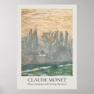 Poster Taxa ISO de Claude Monet Vintage Wall Art