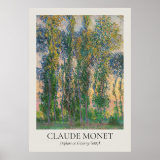 Poster Taxa ISO de Claude Monet Vintage Wall Art